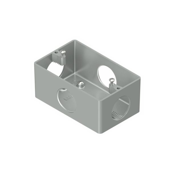 Caja rect.p/bast.s/tapa uso int.rosca 1/2